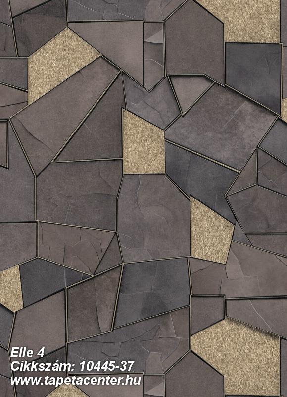 3d hatású,beton,geometriai mintás,kőhatású-kőmintás,arany,barna,szürke,lemosható,vlies tapéta 